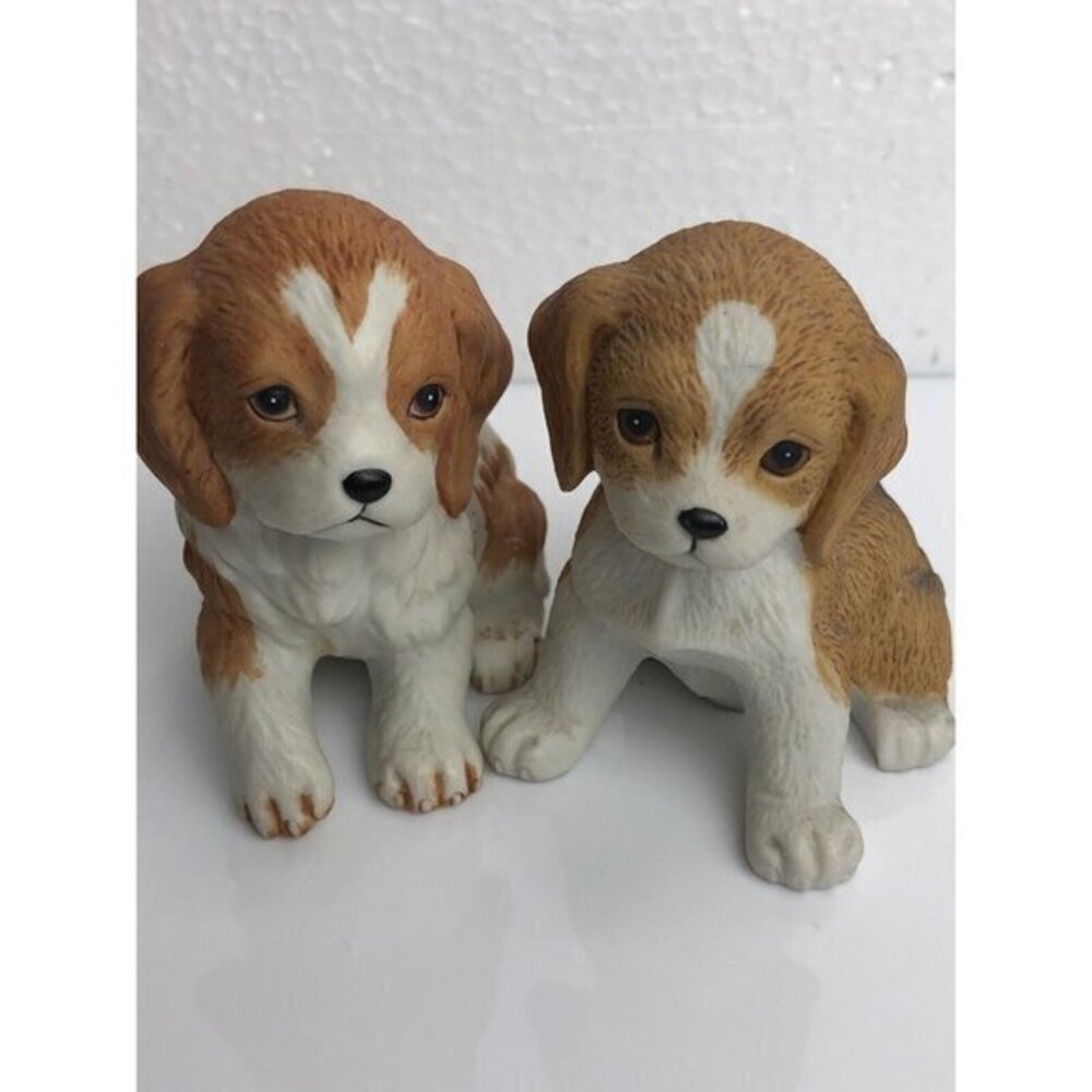 Homco Ceramic Puppies Dog Figurines